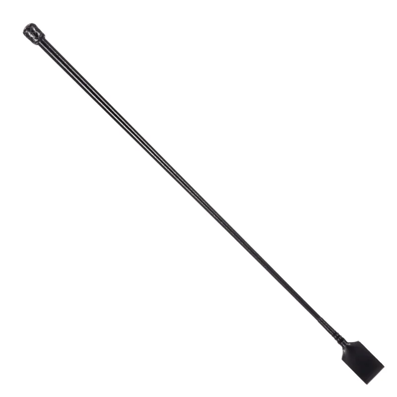 Country Direct Plain Leather Riding Whip Black 66cm